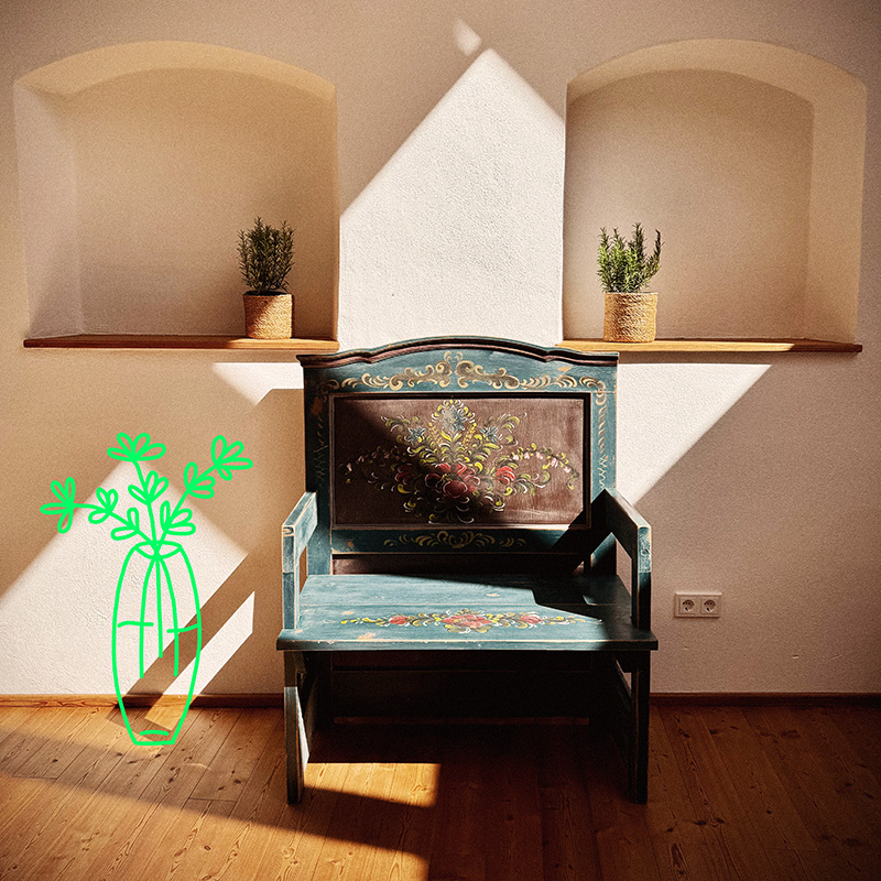 Stuhl im Seminarraum